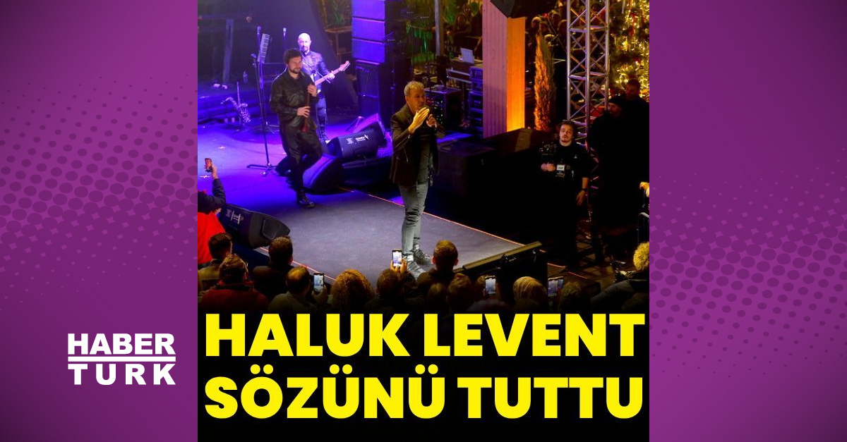 Haluk Levent, depremzedeler için sahne aldı