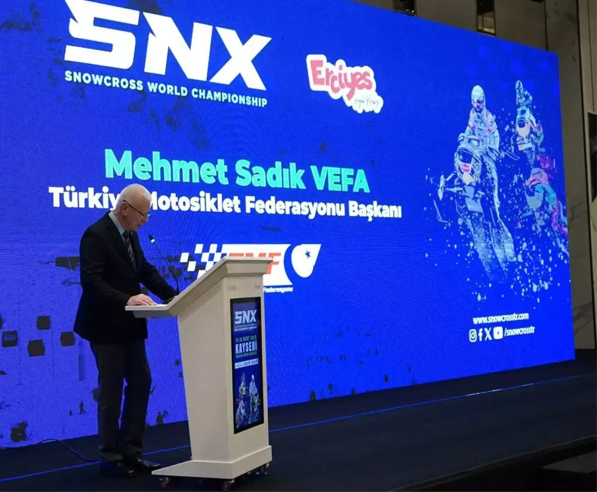 FIM Dünya Kar Motosikleti Şampiyonası’nın tanıtım toplantısı gerçekleştirildi